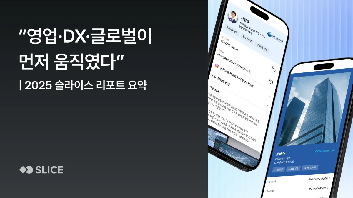 영업·DX·글로벌이 먼저 움직였다|2025 디지털 명함 도입 기업 데이터로 본 변화📊